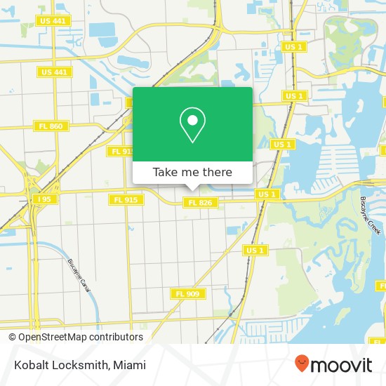 Mapa de Kobalt Locksmith