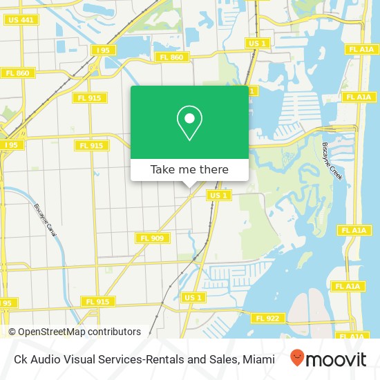 Ck Audio Visual Services-Rentals and Sales map