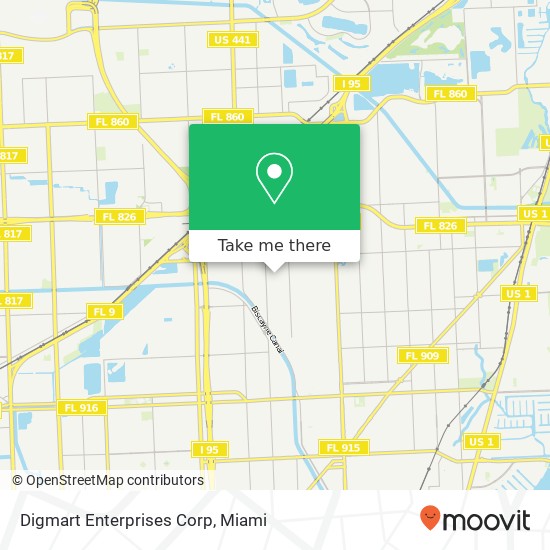 Digmart Enterprises Corp map