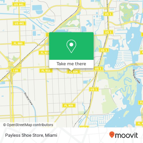 Mapa de Payless Shoe Store