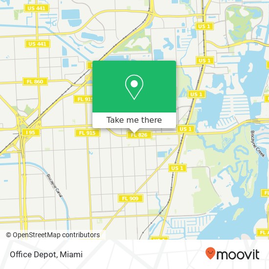 Office Depot map