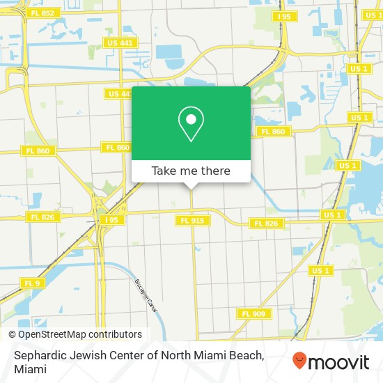 Mapa de Sephardic Jewish Center of North Miami Beach