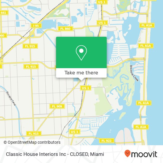 Mapa de Classic House Interiors Inc - CLOSED