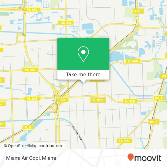 Mapa de Miami Air Cool