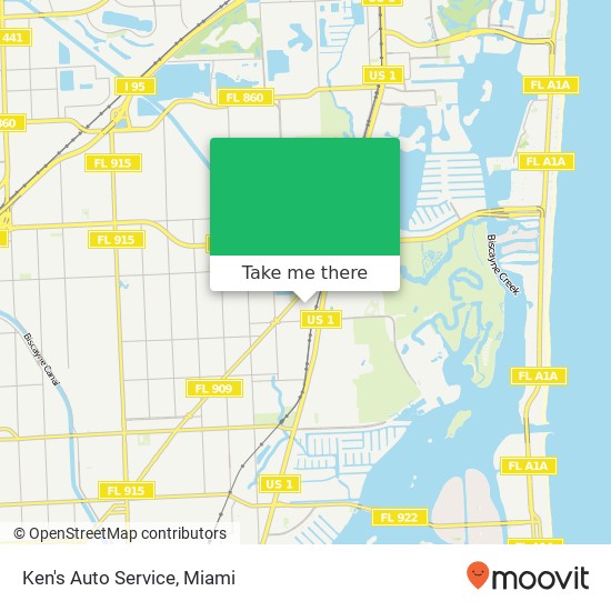 Ken's Auto Service map