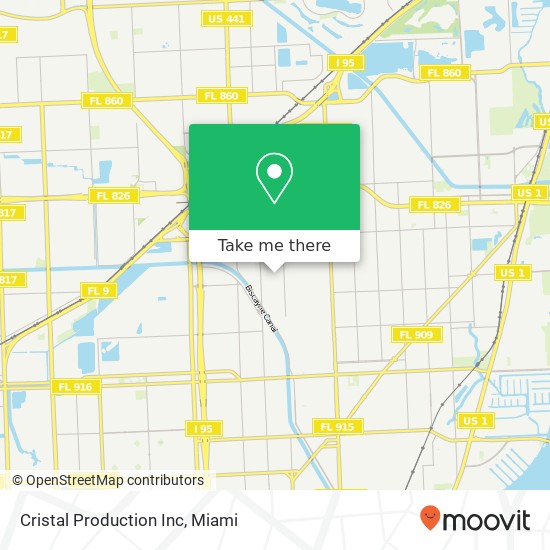 Cristal Production Inc map