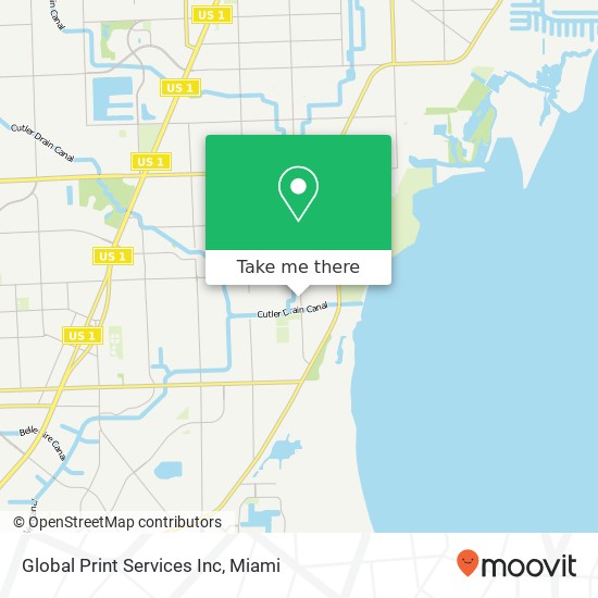 Mapa de Global Print Services Inc