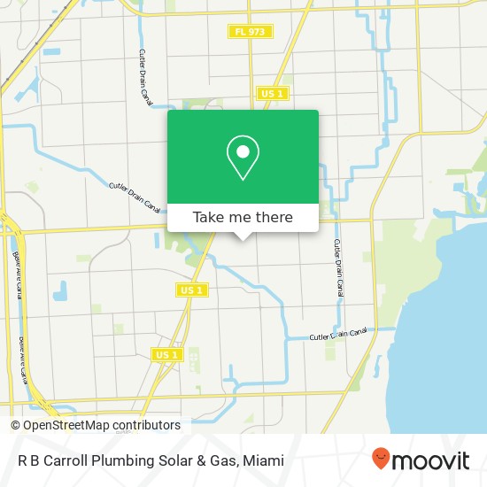 R B Carroll Plumbing Solar & Gas map