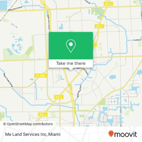 Mapa de Me Land Services Inc