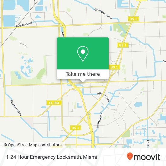 1 24 Hour Emergency Locksmith map