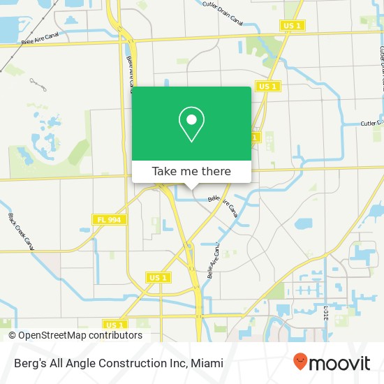 Mapa de Berg's All Angle Construction Inc