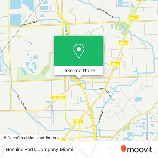 Mapa de Genuine Parts Company