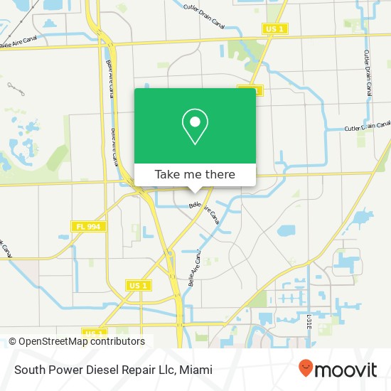 Mapa de South Power Diesel Repair Llc