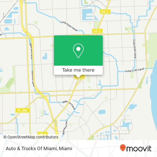 Auto & Trucks Of Miami map