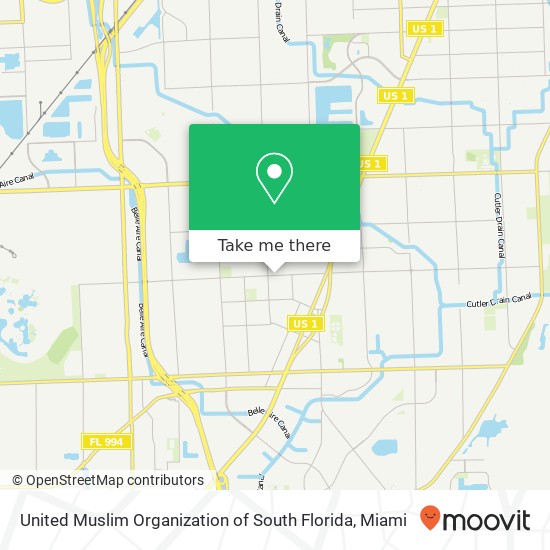 United Muslim Organization of South Florida map