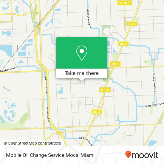 Mapa de Mobile Oil Change Service Mocs