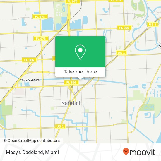 Macy's Dadeland map