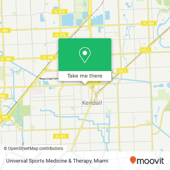 Mapa de Universal Sports Medicine & Therapy