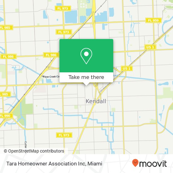 Tara Homeowner Association Inc map