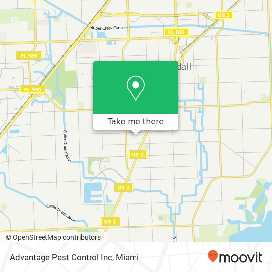 Mapa de Advantage Pest Control Inc