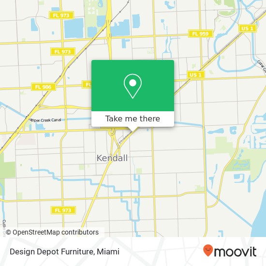 Mapa de Design Depot Furniture