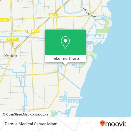 Mapa de Perdue Medical Center