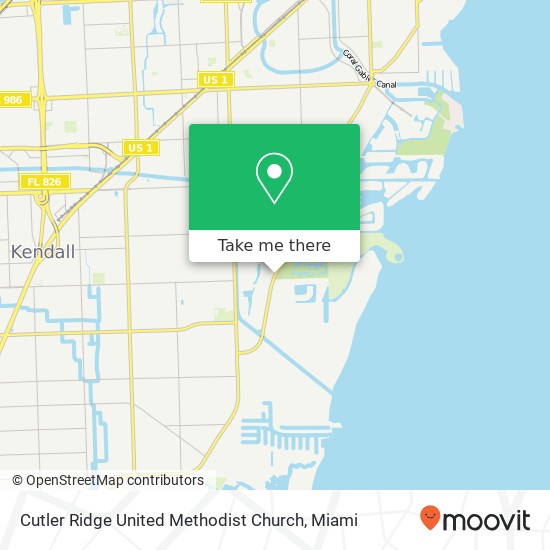 Cutler Ridge United Methodist Church map