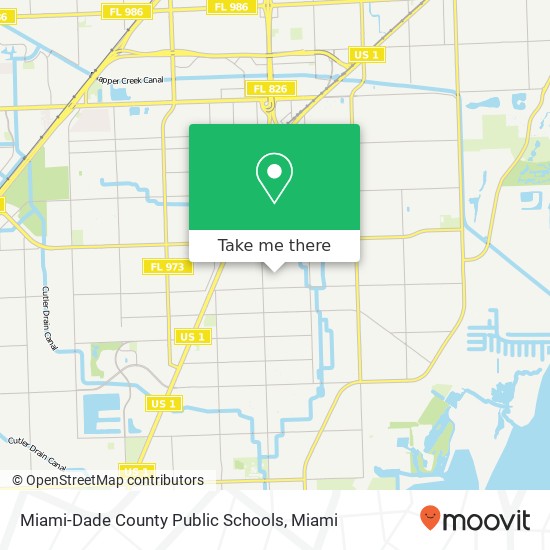 Mapa de Miami-Dade County Public Schools