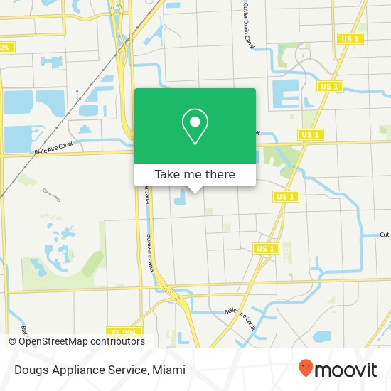 Mapa de Dougs Appliance Service