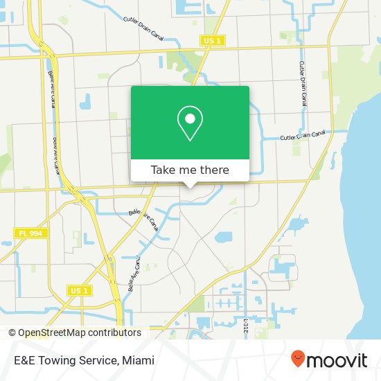 Mapa de E&E Towing Service