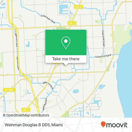 Weinman Douglas B DDS map