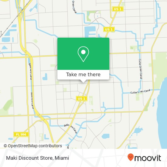 Mapa de Maki Discount Store