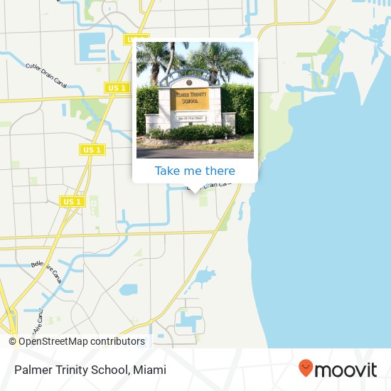 Palmer Trinity School map