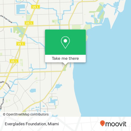 Mapa de Everglades Foundation