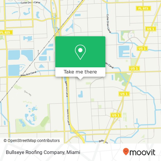 Bullseye Roofing Company map