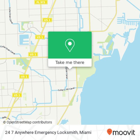 24 7 Anywhere Emergency Locksmith map