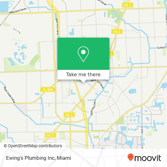 Mapa de Ewing's Plumbing Inc