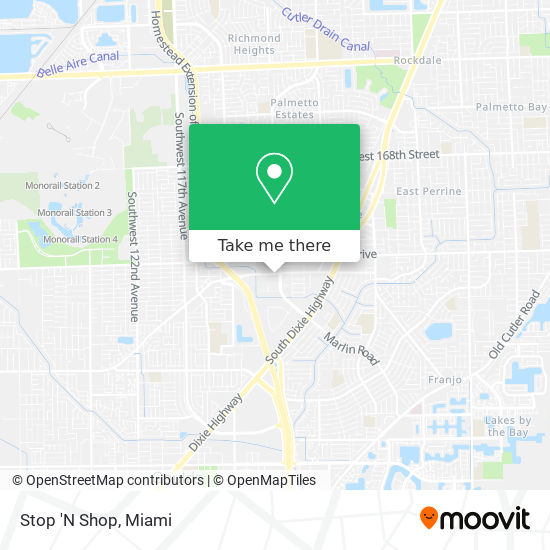 Stop 'N Shop map