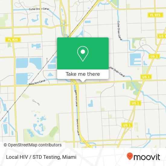 Mapa de Local HIV / STD Testing