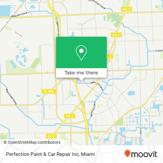 Perfection Paint & Car Repair Inc map