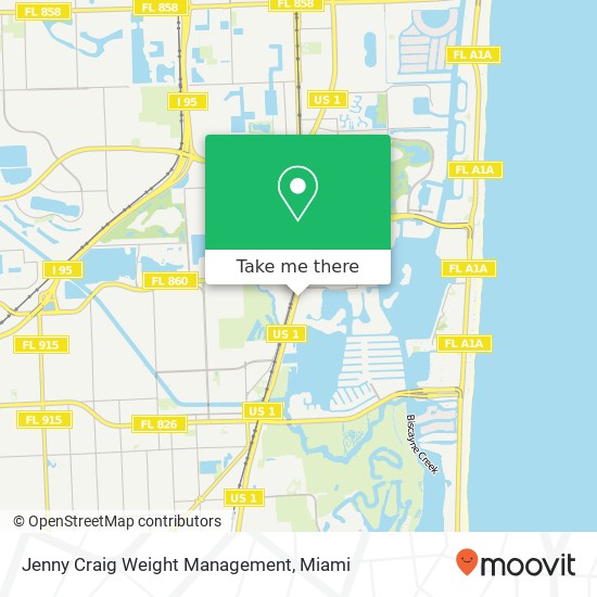 Mapa de Jenny Craig Weight Management