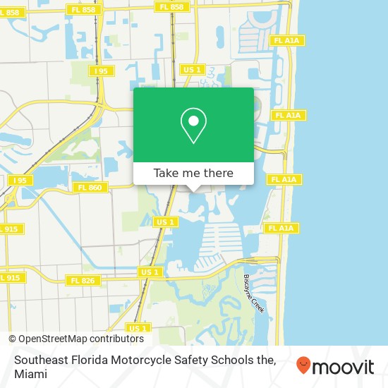 Mapa de Southeast Florida Motorcycle Safety Schools the