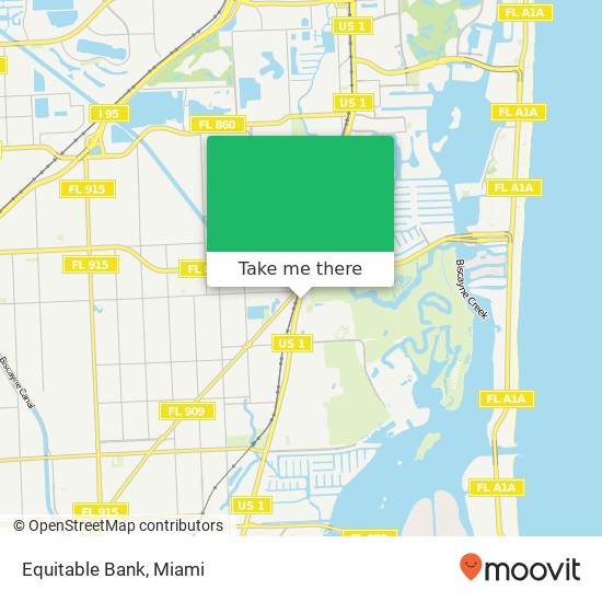 Equitable Bank map