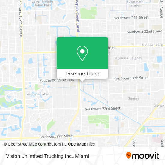 Vision Unlimited Trucking Inc. map