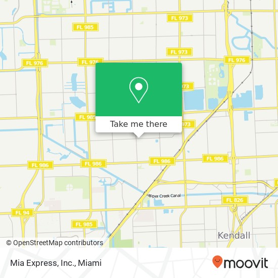 Mia Express, Inc. map