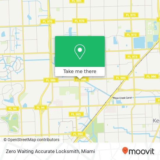 Zero Waiting Accurate Locksmith map