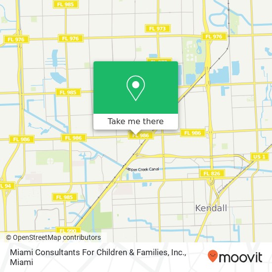 Mapa de Miami Consultants For Children & Families, Inc.