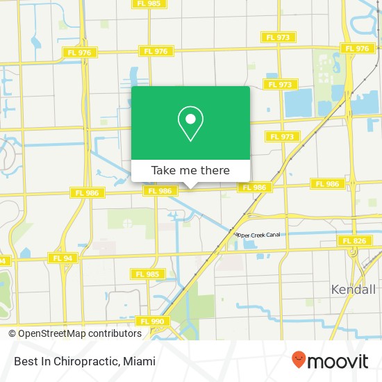 Best In Chiropractic map