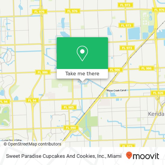 Sweet Paradise Cupcakes And Cookies, Inc. map