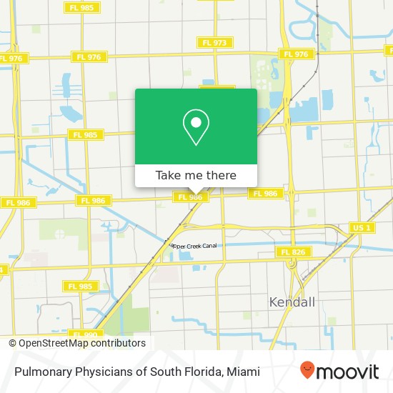 Mapa de Pulmonary Physicians of South Florida